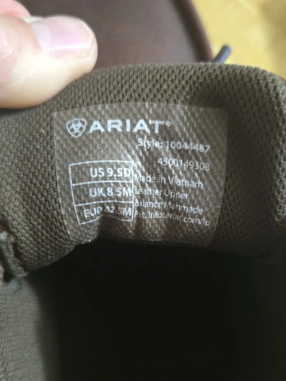 Ariat Men's 9.5 D Spitfire  Dark Brown Leather Chukka Moc Toe Boots NWT